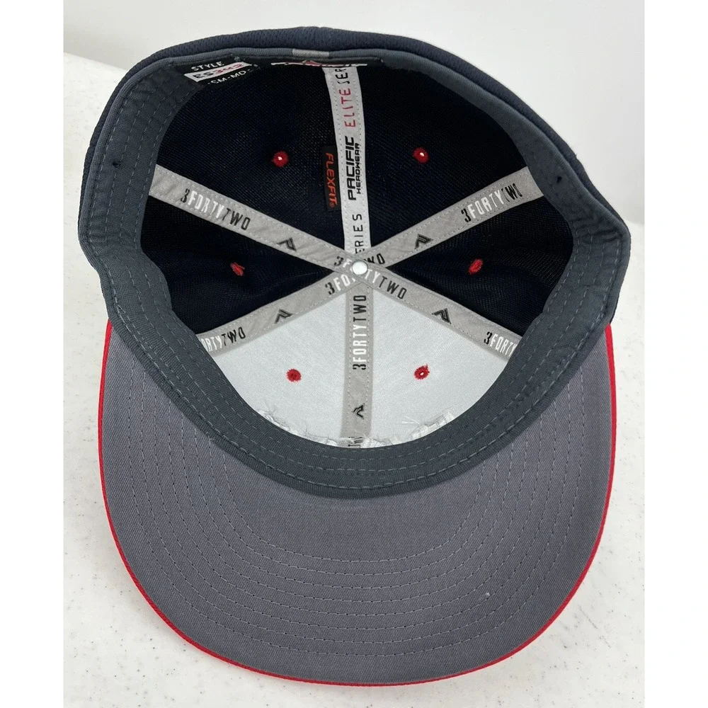 Pacific Headwear New England Patriots Pats Hat Cap Flexfit Small Medium ES342